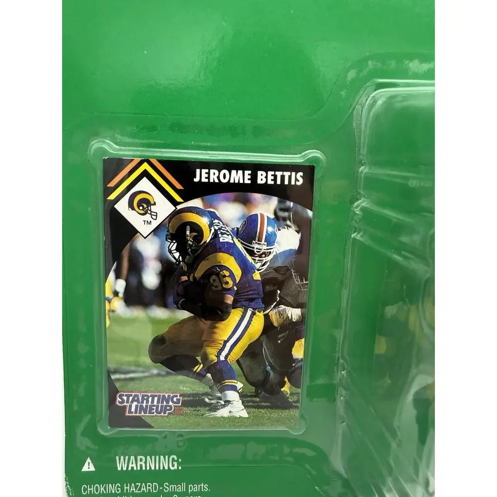 Jerome Bettis Starting Lineup Lot (2) - 1995 Rams & 1997 Steelers Sealed Kenner